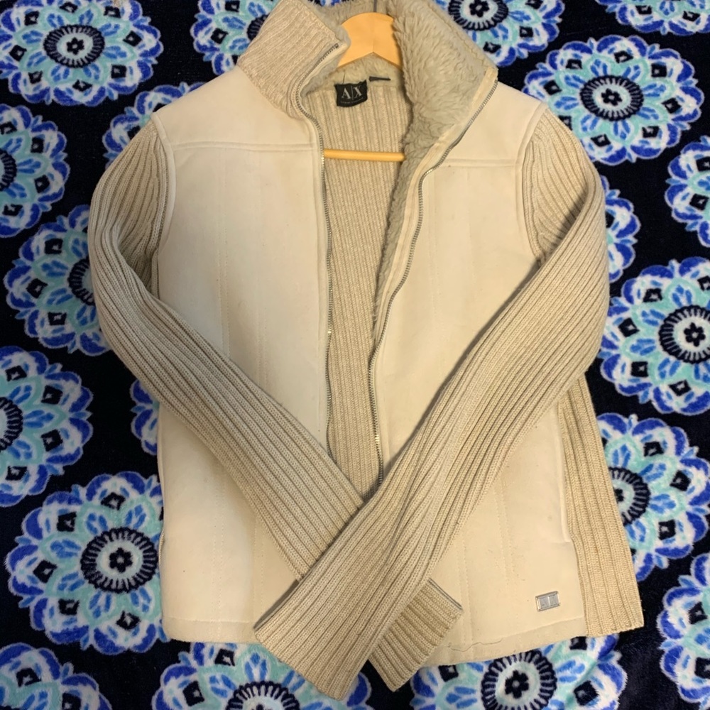 Sued shearing amazing warm sweater